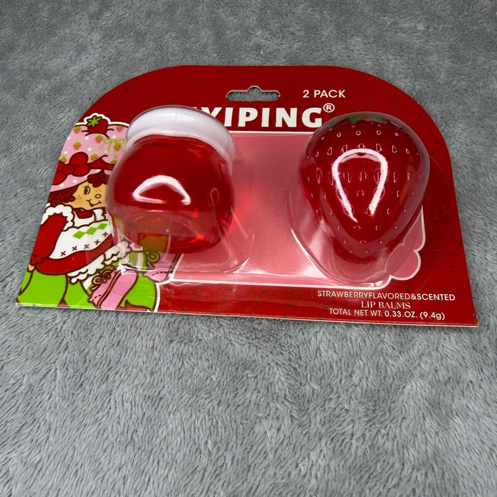 Strawberry Lip Balm 2 Pack - Red - Picture 2 of 4